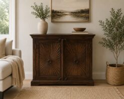 Handcrafted cabinet made with mango wood