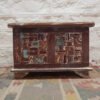 Handcrafted Carved Handmade Indian Blanket Box Solid Wood Hand Carved Chest 60x40x40cm