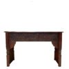 Carved Handmade Indian Furniture Wooden Console Table Hallway Brown 194x48x94Cm