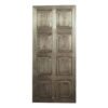 Sliding Barn Door Brass Cladded Reclaimed Wood Bedroom Doors Rustic Barndoor Farmhouse Decor Architectural Design 100x220Cm