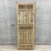 Handmade Carved Indian Style Solid Hard Wood Moroccan Custom Single Panel Door Walnut 120x200Cm