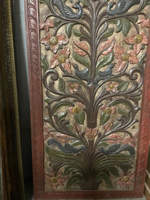 Carved Doors Custom Size Interior Sliding Hinged Door Solid Wood Single Wall Accent Tree Of Life Barndoor 100x220Cm - Image 3