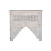 Mehrab Carved Console Table Sandblast Finish 90x35x80