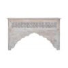 Mehrab Carved Console Table Sandblast Finish 150x40x90