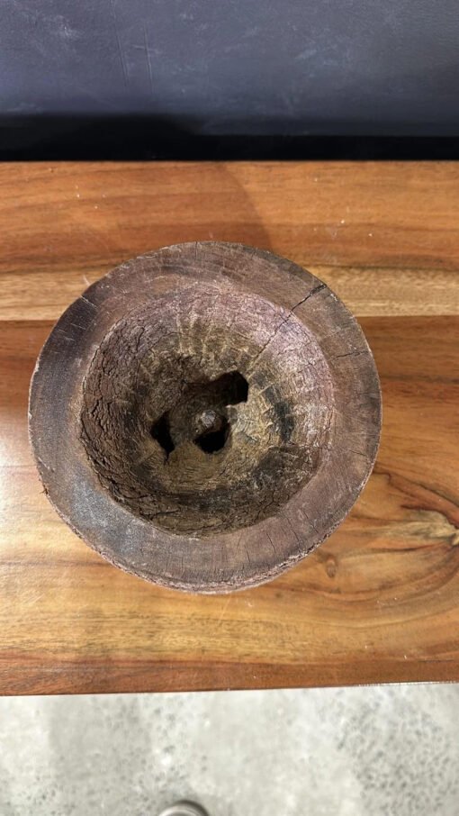 Wooden Seed Candle Holder 16x16x10cm - Image 3