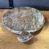 Rustic White plant stand Assorted D35 4cm