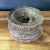 Wooden Seed Candle Holder 16x16x10cm