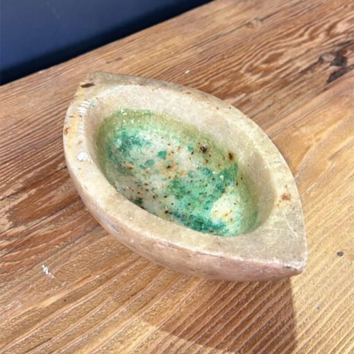 Rustic Marble Tear Drop bowl 13x23x6cm