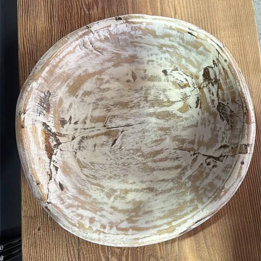 Rustic White Assorted fruit bowl 36D 10cm