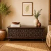 WOODEN BLANKET BOX 120x45x45cm