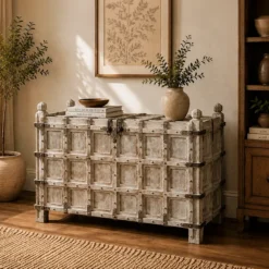 WOODEN OLD PITARA BOX 150x60x100cm