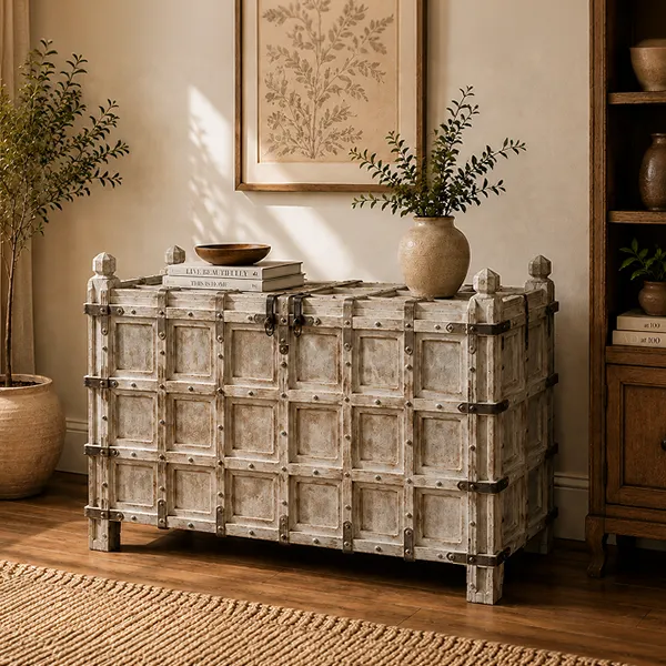 WOODEN OLD PITARA BOX 150x60x100cm