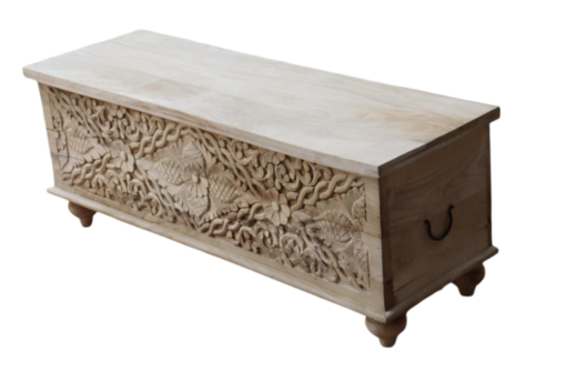 WOODEN BLANKET BOX 120x45x45cm - Image 4