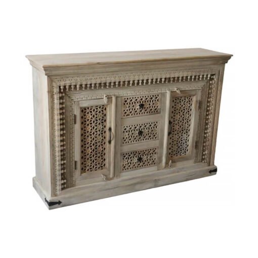 WOODEN 3 DARWER AND 2 DOOR SIDEBOARD 150x40x90cm