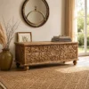 WOODEN BLANKET BOX  120x45x45cm