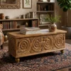 WOODEN BLANKET BOX 120x45x45cm