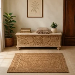 WOODEN BLANKET BOX 120x45x45cm
