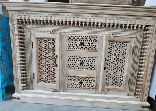 WOODEN 3 DARWER AND 2 DOOR SIDEBOARD 150x40x90cm - Image 4
