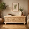 WOODEN BLANKET BOX 120x45x45cm