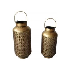 IRON CANDLE STAND 20x20x38cm