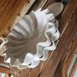 MARBLE FLOWER BOWLS 45x45x12cm