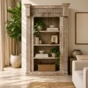WOODEN BOOKSHELF 157x64x249cm