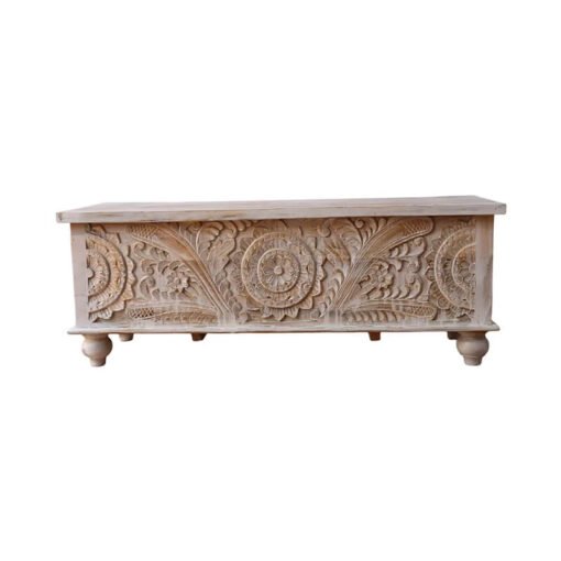 WOODEN BLANKET BOX 120x45x45cm
