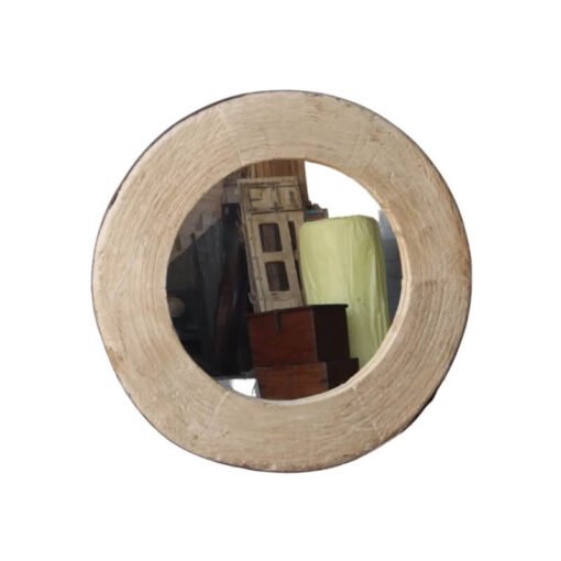WOODEN WHEEL MIRROR 130x5x130cm