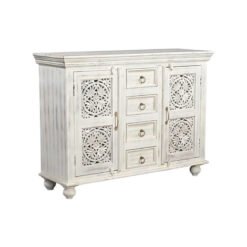 Wooden 4 drawer sideboard 120x40x90cm
