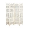 Wooden 4 panel screen 200x3x183cm
