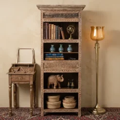 Wooden Bookshelf 78x38x184cm