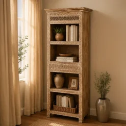 Wooden Bookshelf 78x38x184cm