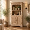 Wooden Rack Almirah 87x40x163cm