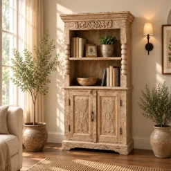 Wooden Rack Almirah 87x40x163cm