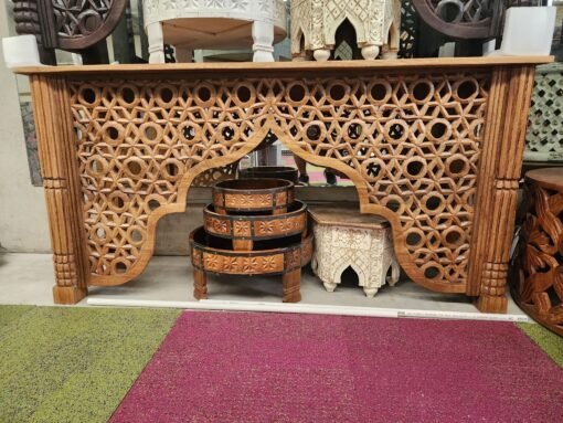WOODEN GRINDAR  TABLE 46x46x31cm - Image 6