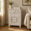 Wooden Bed Side 60x38x82cm