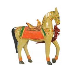 Wooden painted horse 28x7x32cm