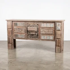 WOODEN CONSOLE TABLE 186x43x110cm