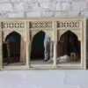 WOODEN TRIPLE ARCH FRAME 150x5x90cm