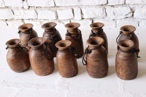WOODEN POT 23x23x36cm - Image 2