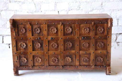 WOODEN CABINET WITH 3 DRAWERS 150x40x90cm