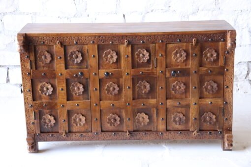 WOODEN CABINET WITH 3 DRAWERS 150x40x90cm - Image 2