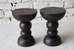 WOODEN SIDE TABLE 40x40x46cm