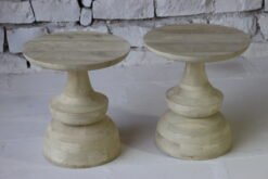 WOODEN SIDE TABLE 50x50x55cm