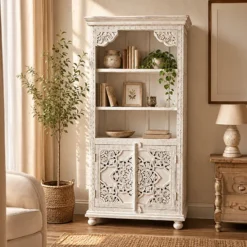 WOODEN BOOKSHELF 90x40x180cm