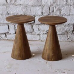 WOODEN SIDE TABLE 43x43x60cm