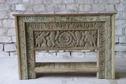 WOODEN CONSOLE TABLE 145x40x95cm