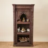 WOODEN BOOKSHELF BROWN 90x45x180cm