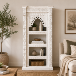 WOODEN BOOKSHELF WHITE