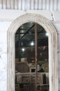 Alternative view of Rustic Reflections Handcrafted Solid Wooden Mirror Frame 90x5x200cm